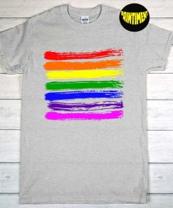 LGBT Gay Pride Flag T-Shirt, LGBT Flag Shirt, Pride Week Gift, Pride Month Shirt, LGBTQ Rainbow Shirt, LGBT Pride Shirt