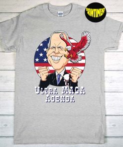 Ultra Maga Agenda Biden T-Shirt, American Flag Shirt, Happy Ultra Maga Shirt, Funny Trump Biden Patriotic Shirt
