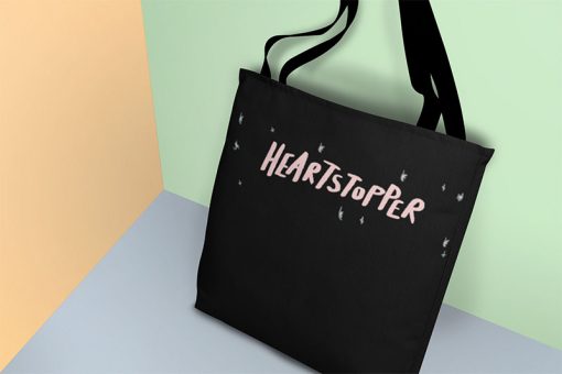 Heartstopper Leaves Tote Bag, Heartstopper LGBT Bag, Heartstopper Hi Speech, Alice Oseman Book Tote Bag
