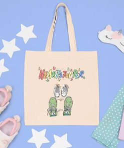 Heartstopper Shoes Tote Bag, Heartstopper Gay Charlie and Nick, Leaves Hi Hi Bag, Gift for Heartstopper Fans, Shopping Bag
