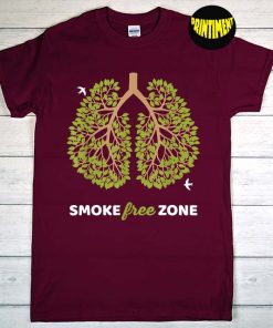 No Smoking T-Shirt, Quit Smoking Motivation, Smoke Free Zone for World No Tobacco Day Shirt, Stop Smoking Shirt