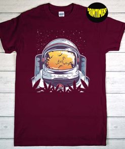 Astronaut Alien UFO Smoking Weed T-Shirt, Spaceman Shirt, Astronaut Shirt, Cannabis Smokers Gift, Funny Space Shirt