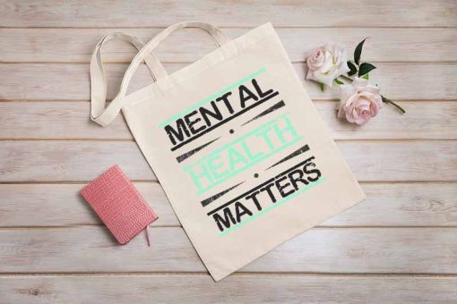 Mental Health Awareness Stigma Tote Bag, Mental Health Gifts, Motivational Gift, Self Love, Self Care, Unique Tote Bag