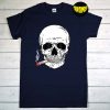 World No Tobacco Day Skull Smoking T-Shirt, Skeleton Shirt, Smoking Skeleton Pocket Shirt, Funny Skull Shirt