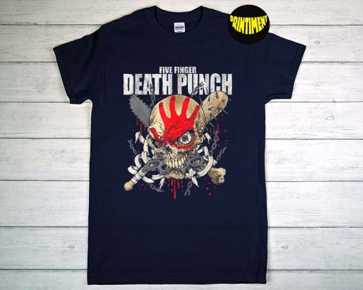 Warhead Skull Front Back Print T-Shirt, Demon Skull Head Shirt, Skeleton Shirt, Humorous Skeleton Shirt