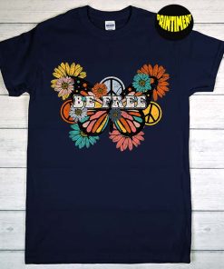 Peace Sign Love 60s 70s T-Shirt, Flower Hippie Shirt, Hippie Women Shirt, Peace Symbol Shirt, Love Peace Tee