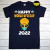 Happy UFO Day 2022 T-Shirt, Alien Wearing Face Mask Shirt, Space Lover Shirt, Prevent Covid Shirt, Gift for Boyfriend