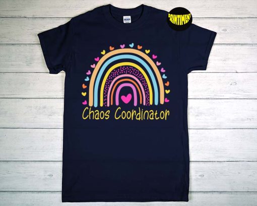 Childcare Chaos Coordinator T-Shirt, Provider Rainbow Shirt, Kindergarten Shirt, Funny Teacher Shirt