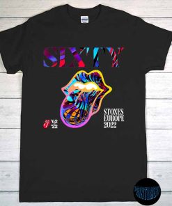 The Rolling Stones SIXTY Europe Tour 2022 T-Shirt, Celebrate 60 Special Years Shirt, SIXTY, Stones Europe 2022, Music Tour, Rock Fan Tee