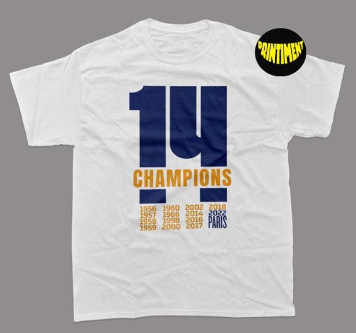 Madrid Champions 2022 Premium T-Shirt, Real Madrid Champion Leaguea Shirt, Real Madrid Shirt for Fan