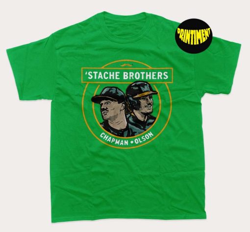 Stache Brothers Matt Chapman And Matt Olson T-Shirt, Stache Brothers Matt Chapman Matt Olson Fans, Gift for Fan
