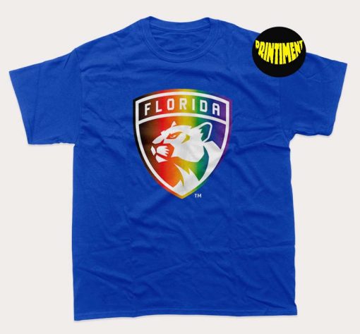 NHL Florida Panthers Team Pride T-Shirt, Florida Panthers Hockey, Team Spirit Shirt, Hockey Fan Tee