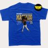 Manny Machado Men's Cotton T-Shirt, San Diego Baseball Shirt, Manny Machado Cartoon, MLB Baseball Shirt