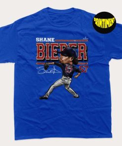 Shane Bieber Men's Cotton T-Shirt, Cleveland Guardians Baseball, Cleveland Sports Tee, Gift for Cleveland Fan