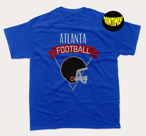 Atlanta Football T-Shirt, Atlanta Vintage Shirt, Varsity Atlanta Football Shirt, Retro Atlanta Shirt