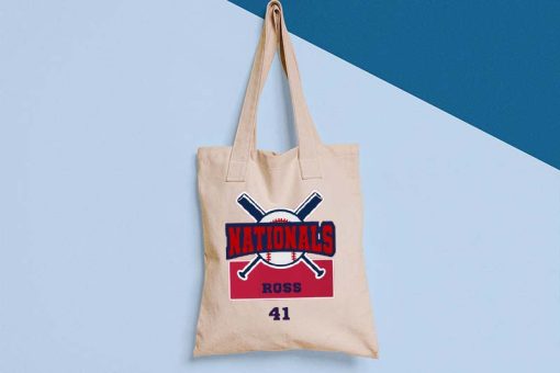 Joe Ross Tote Bag, Baseball Team Bag, Washington Nationals Fans, Baseball Player Fan