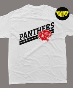 Panthers School T-Shirt, Panther Football Team Shirt, Panther Football Shirt, Panthers Fan Shirt, Football Match Tee