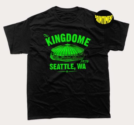 The Kingdome 1976 Football T-Shirt, Kingdome Patch Seattle Shirt, Past Home of Your Seattle Seahawks