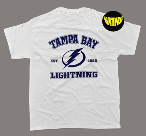 Tampa Bay Lightning T-Shirt, Tampa Bay Hockey Shirt, NHL Shirt, Hockey Vintage Shirt, Lightning Crew Tee