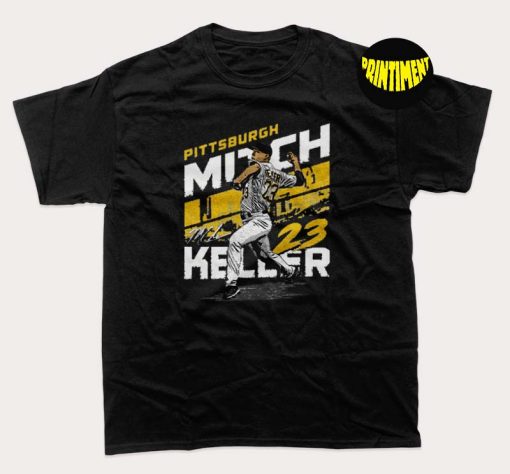 Mitch Keller Baseball T-Shirt, MLB Pittsburgh Pirates, Baseball Shirt, Funny MLB Baseball Shirt