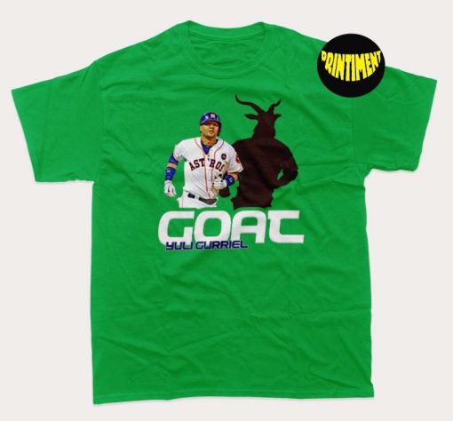 Yuli Gurriel Baseball Fan Goat T-Shirt, Houston Astros Team Shirt, MLB Baseball Shirt, Gift for Baseball Fans