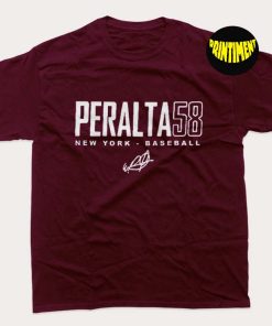 Wandy Peralta New York 58 Baseball T-Shirt, MLB Baseball Shirt, New York Team Shirt, Gift for Baseball Shirt