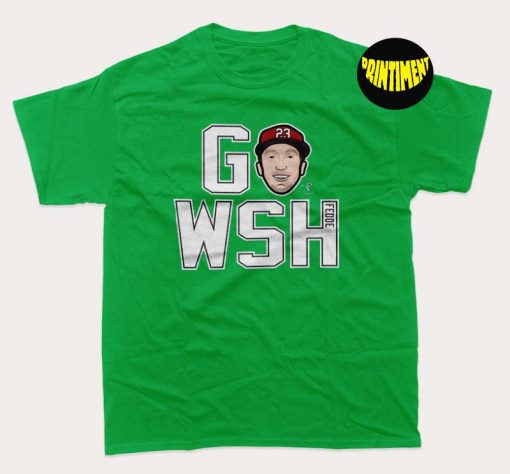 Erick Fedde T-Shirt, Washington Nationals Team Shirt, Baseball Fan Gift, MLB Baseball Shirt
