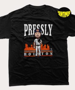 Ryan Pressly Houston Gray T-Shirt, Houston Astros Shirt, American Baseball Team, Gift for Baseball Player