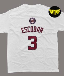 Alcides Escobar T-Shirt, Baseball Team Shirt, Washington Nationals Baseball Gift, Gift for Sport Lover