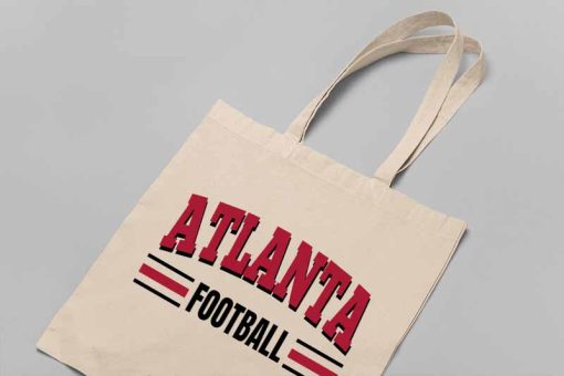 Atlanta Football Tote Bag, Atlanta Falcons Bag, American Football Team, National Football League Canvas Bag, Gift for Football Lovers