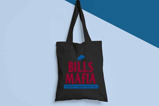 Bills Mafia Crushin Tables since 1960 Tote Bag, Bills Football Fan, Bills Bag, Bills Mafia Canvas Tote Bag, Football Team