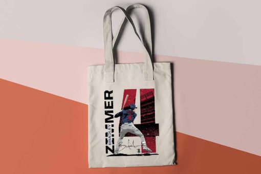 Bradley Zimmer Tote Bag, Baseball Center Fielder MLB, Toronto Blue Jays, Baseball Fan, Shoulder Bag, Printed Tote Bag, Gift for Fans