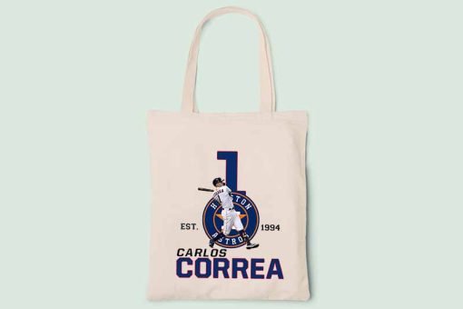 Carlos Correa Tote Bag, Carlos Correa Bag, Minnesota Twins, Baseball Shortstop, Minnesota Twins MLB, Canvas Tote Bag