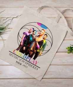 Coldplay World Tour 2022 Tote Bag, Coldplay Bag, 2022 Coldplay, Music of The Spheres, Rock Band, Coldplay Fan, Canvas Tote Bag