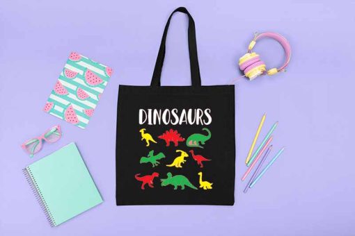 Dinosaurs Tote Bag, Dinosaurs Toddler Bag, Gift for Geologist, Dinosaur Family, Dinosaur Bag for Gift