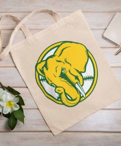 Elephant Design Oakland Baseball Tote Bag, MLB 2022, Baseball Team Bag, Oakland Athletics Champions, Gift For Fan