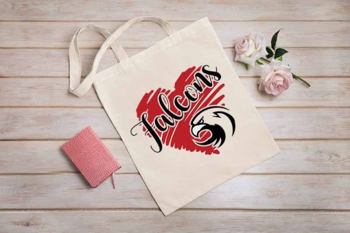 Atlanta Falcons - Falcons Team Canvas Tote Bag, Falcons Fan, Vintage Style Atlanta Falcons Inspired Football, Football Club Tote Bags