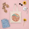 Forever Chasing Sunsets Tote Bag, Beach Bag, Trendy Canvas Tote, Aesthetic, Wavy Words, Design Your Own Cotton Tote Bag