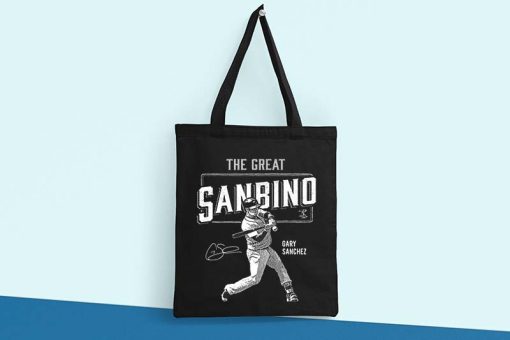 Gary Sánchez - Baseball Player Printed Tote Bag, Minnesota Twins Team, Baseball Catcher MLB Bag, Custom Baseball Tote Bag