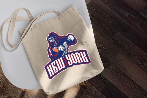 New York Giants Tote Bag, Giants Football Canvas Tote, Gift for New York Football Fans, National Football League, NFL
