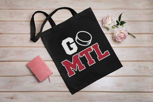 Montreal Canadiens Tote Bag, Go Montreal Hockey Hometown Ice Hockey Fan, Hockey Champion Bag, Hockey Team Unique Tote Bag