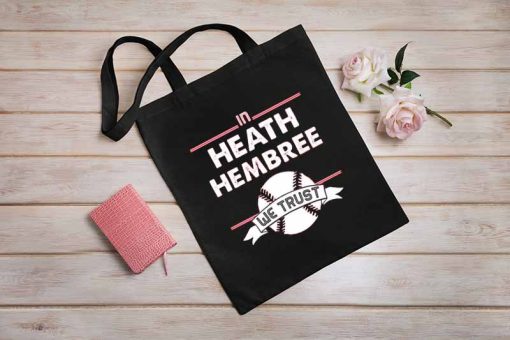 Heath Hembree Tote Bag, Heath Hembree We Trust, Heater Bag, Baseball Pitcher Bag, Pittsburgh Pirates MLB 2022, Canvas Tote Bag