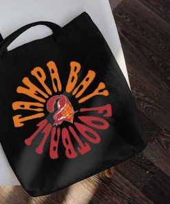 Vintage Football Tote Bag, Hippy Tampa Bay Buccaneers Bag, NFL Shoulder Bag, Football League, Sports Tote