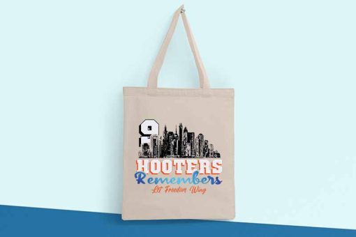 Hooters Remembers 911 Tote Bag, Hooters Remembers Let Freedom Wing, Femboy Hooters 911 Bag Cotton Canvas Tote