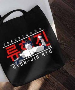 Hyun-jin Ryu Tote Bag, Toronto Ryu Toronto Blue Jays Bag, Baseball Pitcher Bag, League Baseball, Gift for Fan, Personalized Tote Bags