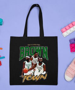 Jaylen Brown Boston Celtics Sportiqe 2022 Tote Bag, Boston Celtics Bag, Basketball Bag, Nba Eastern Conference Champions