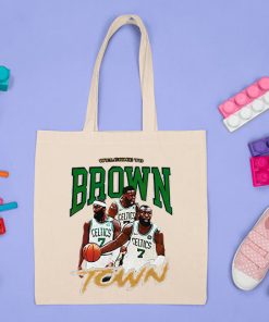 Jaylen Brown Boston Celtics Sportiqe 2022 Tote Bag, Boston Celtics Bag, Basketball Bag, Nba Eastern Conference Champions