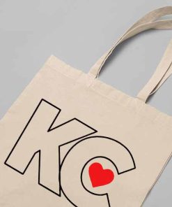 Kansas City Tote Bag, KC Football Tote, KC Bag, Kansas City Living, NFL Bag, Love Kansas City Tote Bag