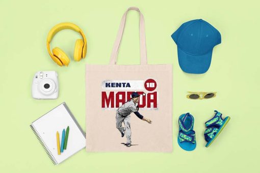 Kenta Maeda Minnesota Twins Tote Bag, Baseball Player, Minnesota Team, MLB, Baseball Pitcher Bag, Bag for Fan, Canvas Tote Bag
