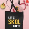 Let's Skol Crazy Minnesota Vikings Football Tote Bag, Minnesota Vikings Fans, NFL 2022, Custom Tote Bag, Create Your Printed Tote Bags Design